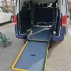 Rebaje suelo Mercedes E-vito Tourer / Eqv con rampa desplegada