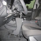 Vista lateral de la leva freno y acelerador EVOF1