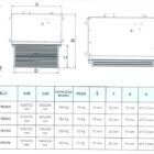 Medidas del escalón eléctrico TRAN-STE