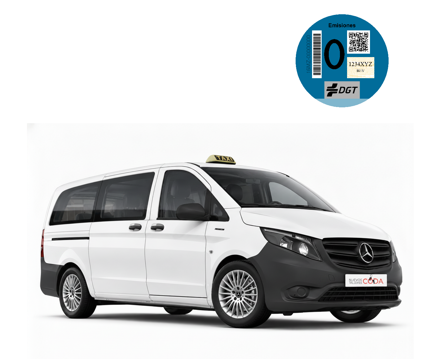 Generated Image June 11, 2026 - 8_34AM Mercedes Benz e-Vito PMR para Eurotaxi o VTC