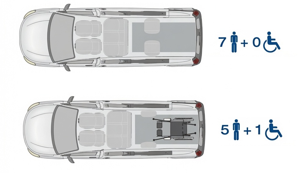 Configuración modulable de asientos